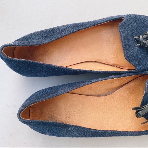 Madewell loafers navy blue tassel slide on - Picture 4 of 4